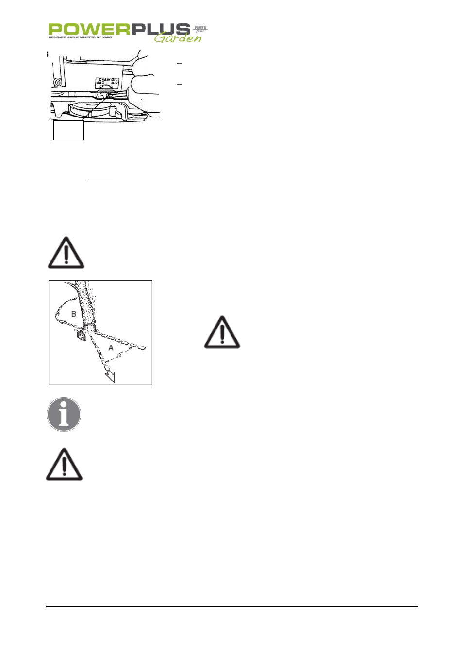 General cutting instructions, Felling | Powerplus POW64115 CHAINSAW 37.2CC 406MM EN User Manual | Page 17 / 29