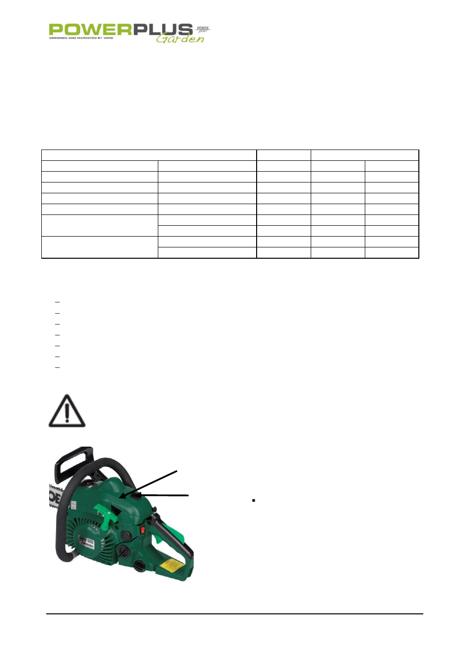 Maintenance instructions, Preventive maintenance, Winter maintenance | Air filter | Powerplus POW64115 CHAINSAW 37.2CC 406MM EN User Manual | Page 20 / 29