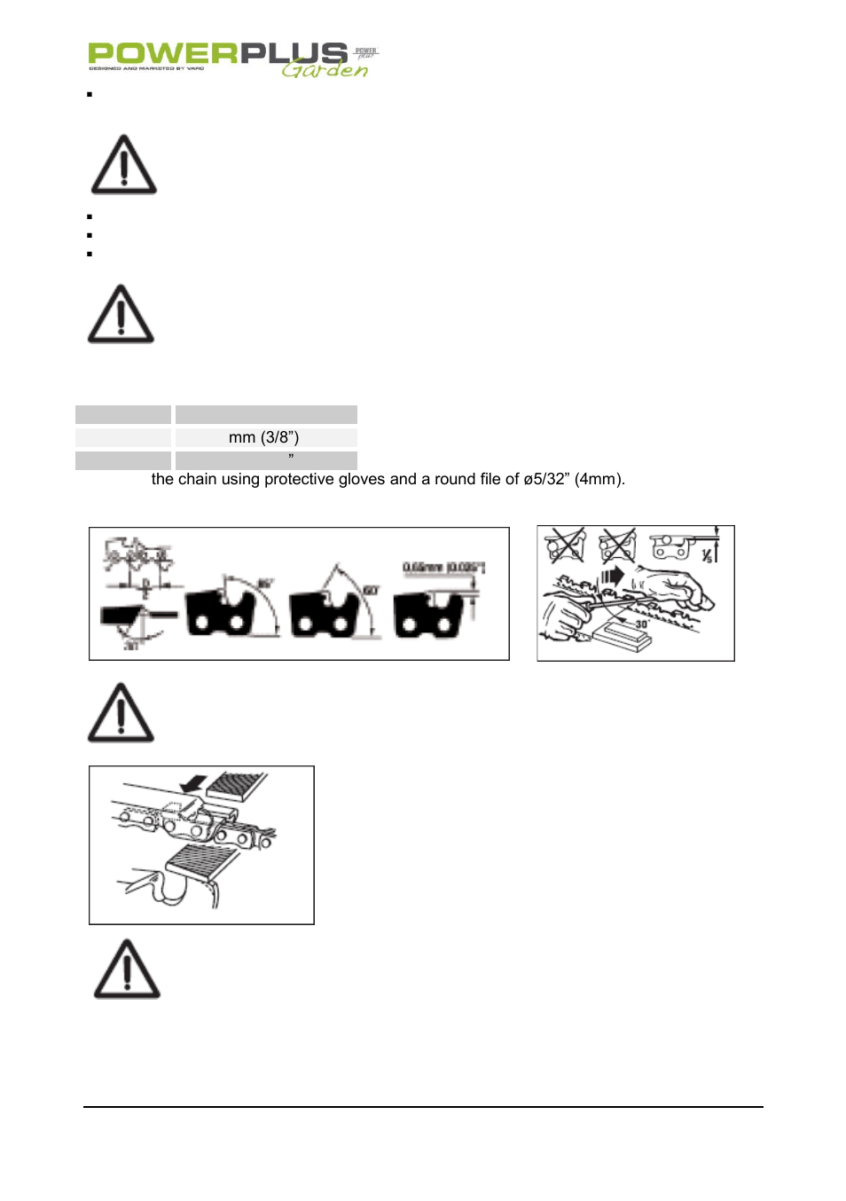 Powerplus POW64115 CHAINSAW 37.2CC 406MM EN User Manual | Page 24 / 29