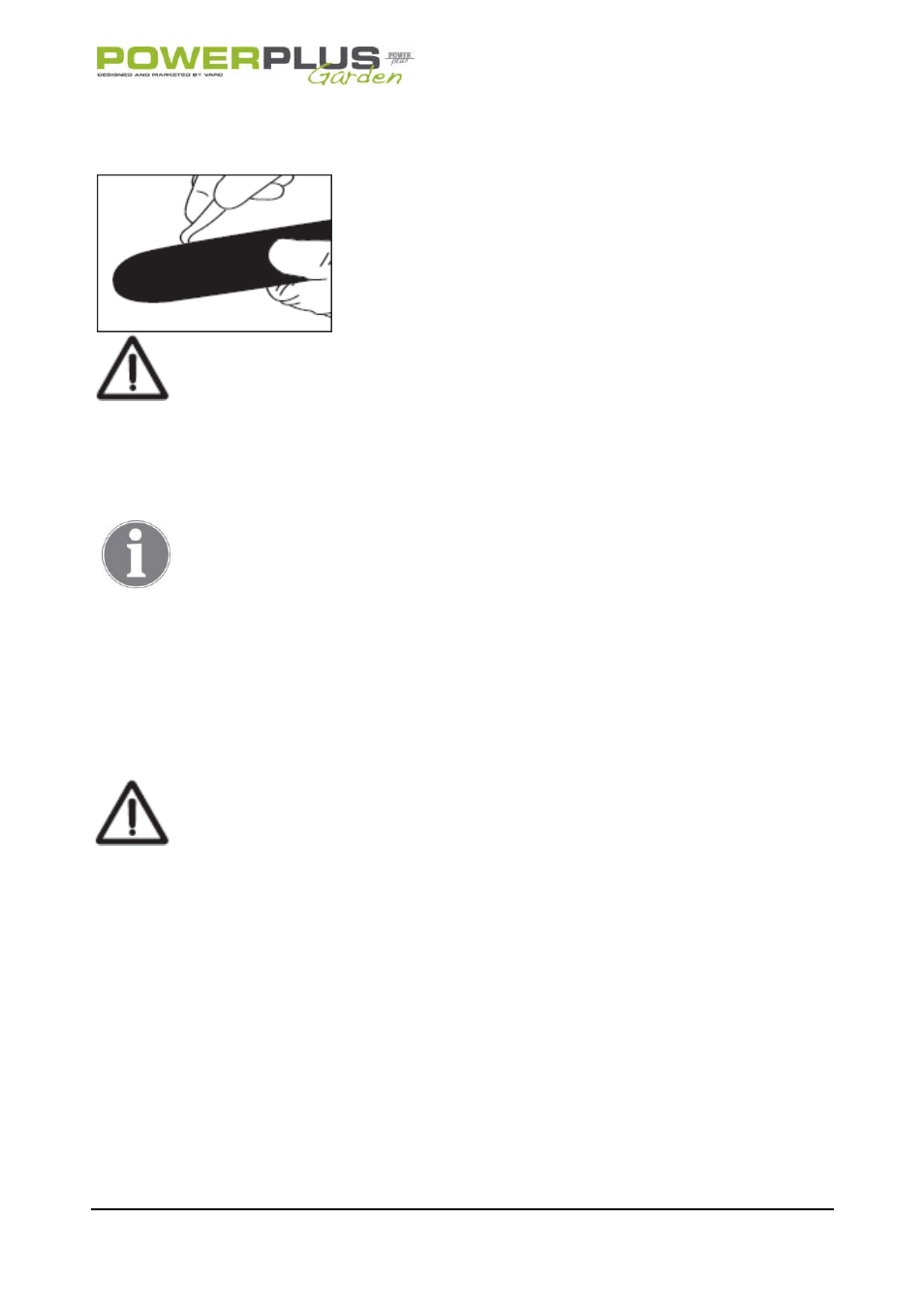 Guide bar, Chain maintenance | Powerplus POW64115 CHAINSAW 37.2CC 406MM EN User Manual | Page 25 / 29