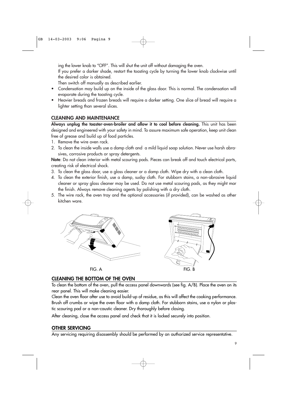 DeLonghi Toaster-Oven-Broiler User Manual | Page 9 / 10
