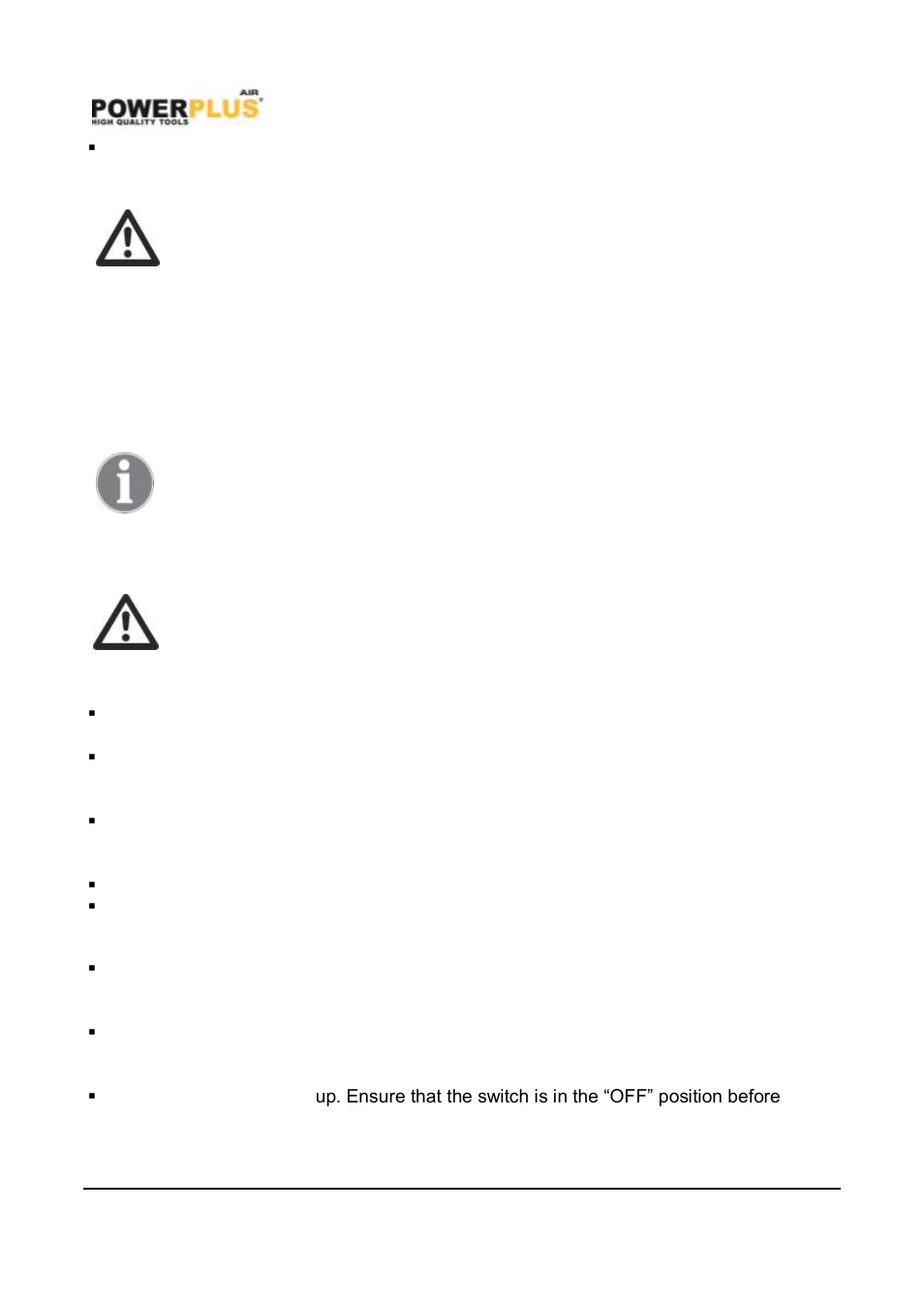 General safety instructions, Workplace, Personal safety | Powerplus POWAIR0014 PNEUMATIC SANDBLASTING GUN EN User Manual | Page 4 / 12