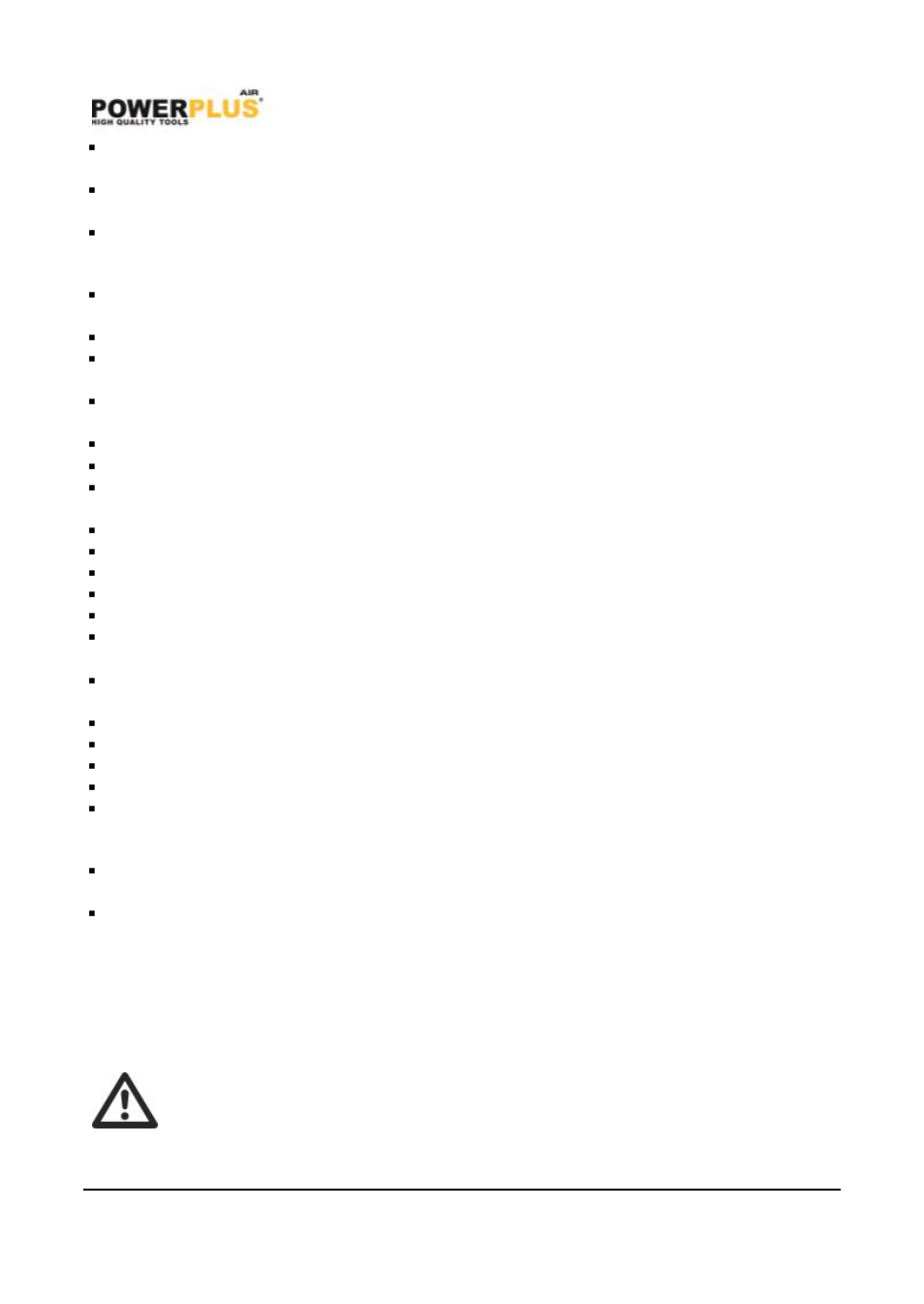 Further instructions, Before the start-up | Powerplus POWAIR0014 PNEUMATIC SANDBLASTING GUN EN User Manual | Page 7 / 12
