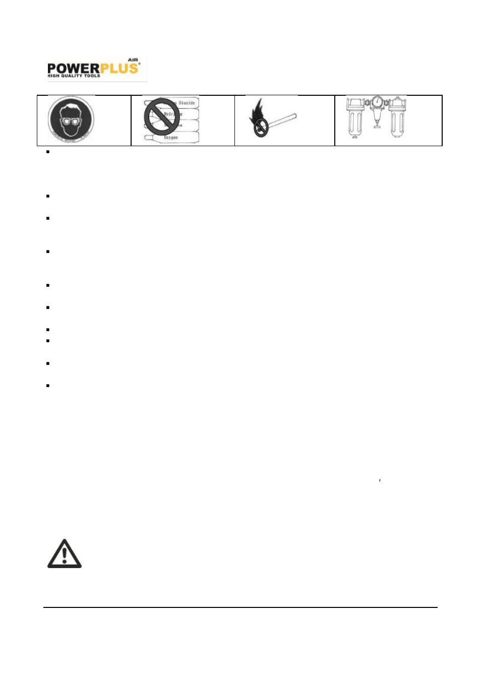Safety instructions, Instructions for operation, Preparation | Powerplus POWAIR0106 PAINT SPRAY GUN 750CC 750CC EN User Manual | Page 3 / 9