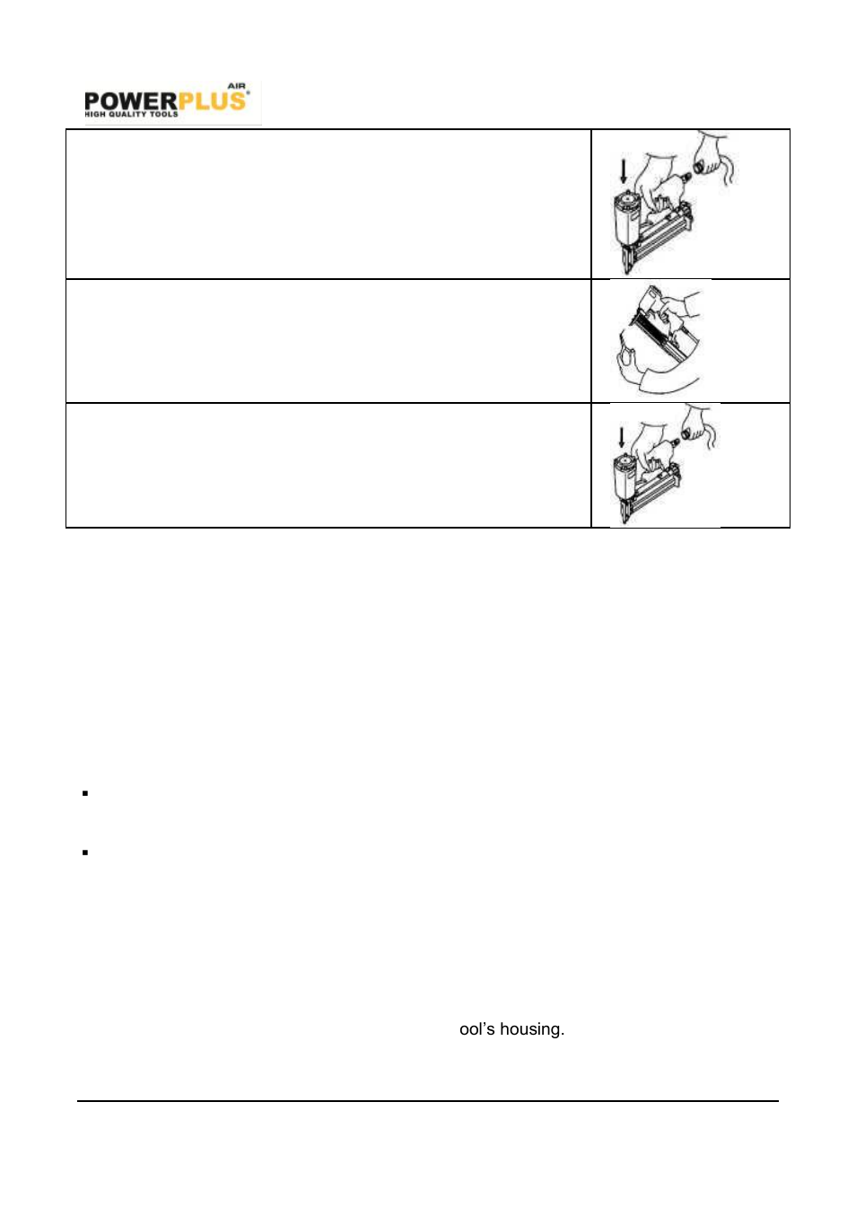 Lubrication, Important | Powerplus POWAIR0310 PNEUMATIC STAPLER/NAILER EN User Manual | Page 5 / 8