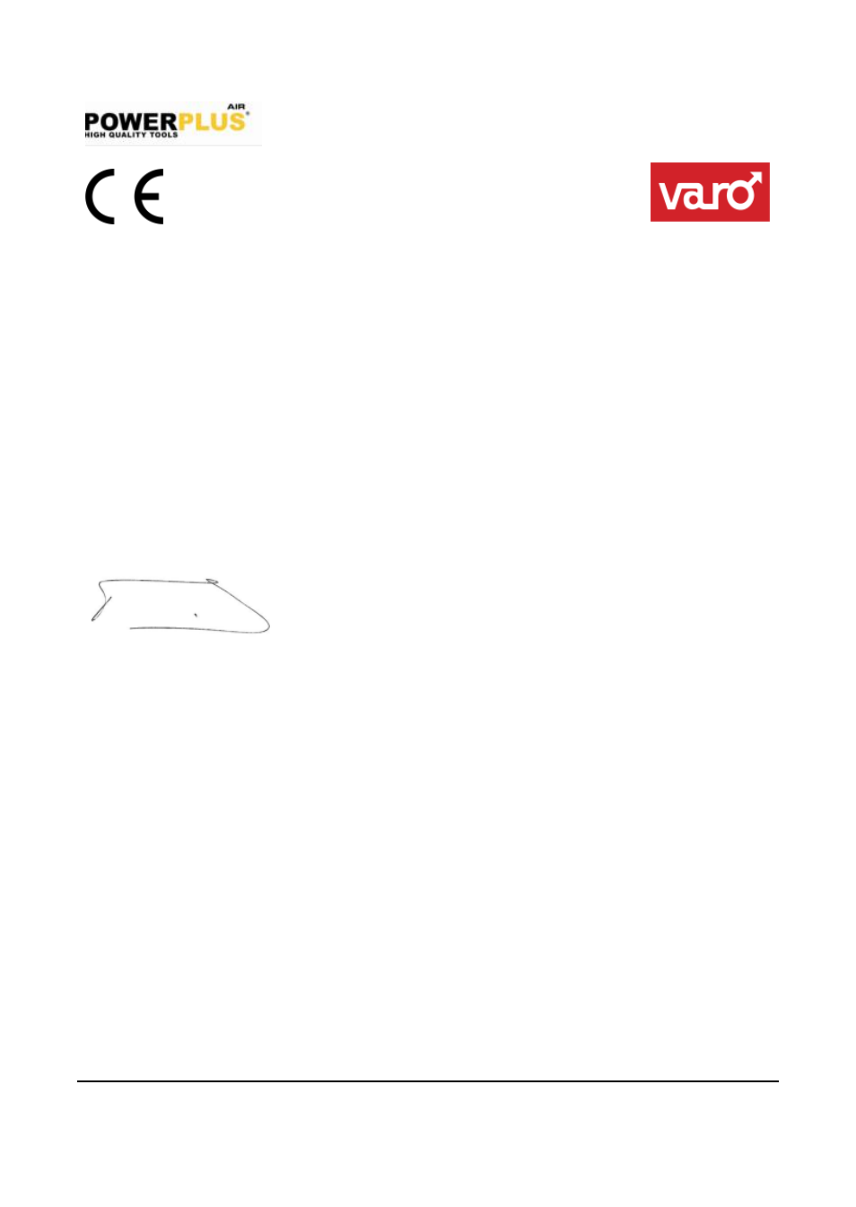 Declaration of conformity | Powerplus POWAIR0340 PNEUMATIC NAILER EN User Manual | Page 8 / 8