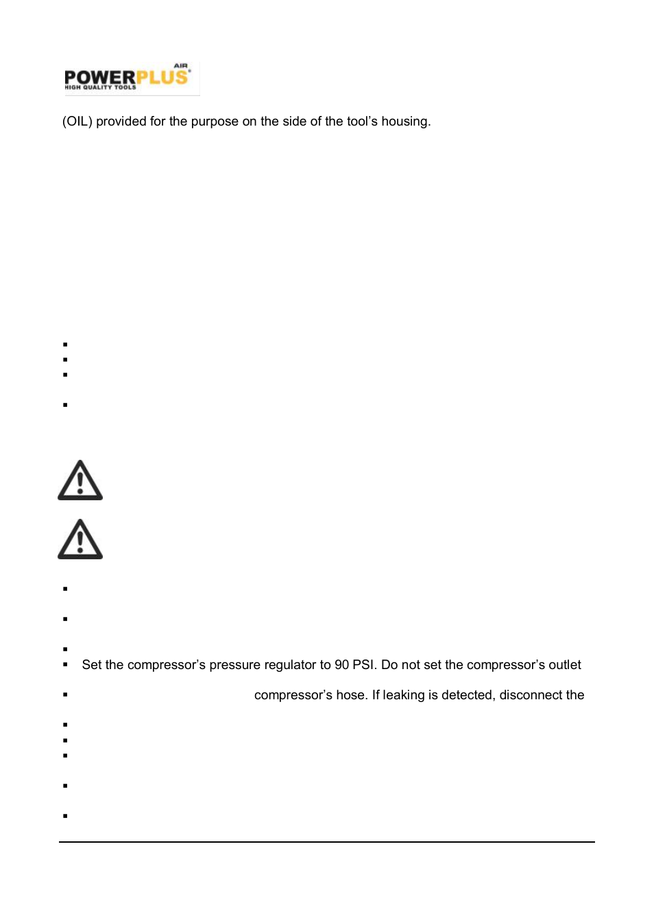 Loading and operation, Drill bit installation, Using the air drill | Powerplus POWAIR0802 PNEUMATIC DRILL/SCREWDRIVER EN User Manual | Page 5 / 9