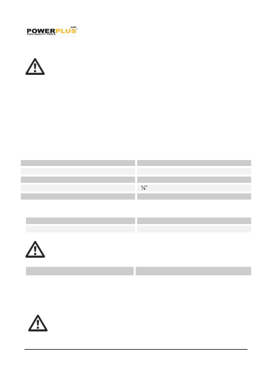 Maintenance, Technical data, Noise | Troubleshooting | Powerplus POWAIR0805 PNEUMATIC MULTI-USE TOOL EN User Manual | Page 8 / 10