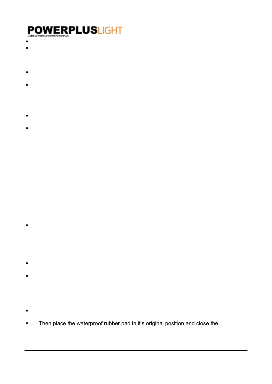 8the field of detection, 9fixing and changing a halogen tube | Powerplus POWLI011 HALOG EN FLOODLIGHT 150W +S ENSOR EN User Manual | Page 3 / 4