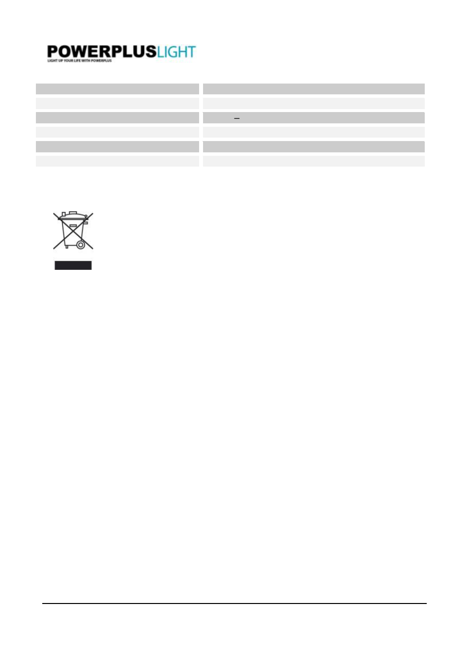 10 specifications, 11 environment | Powerplus POWLI211 LED FLOODLIGHT 3W +S ENSOR EN User Manual | Page 4 / 4