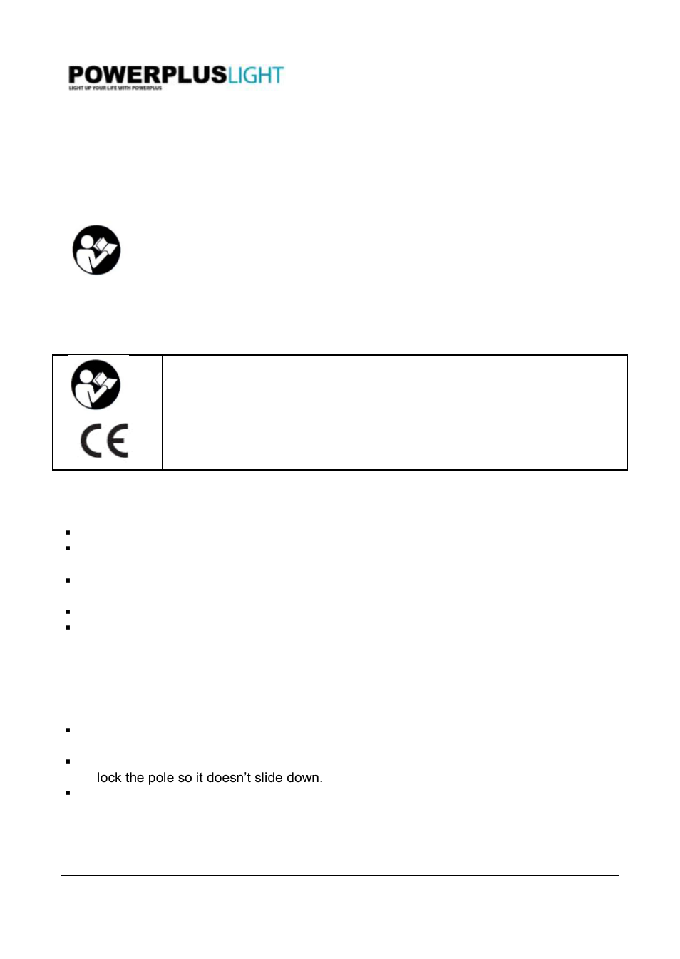 Powerplus POWLI2352 LED TELESCOPIC 2X20W EN User Manual | 2 pages