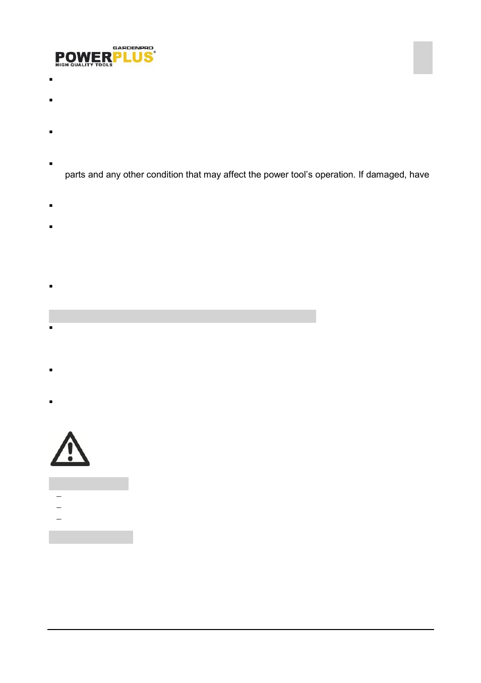 Service, Guidelines for using extension cords, Assembly | Operation, Powxg5020, 6 guidelines for using extension cords, 7 assembly, 8 operation | Powerplus POWXG5020 EARTH AUGER 1200W EN User Manual | Page 5 / 8