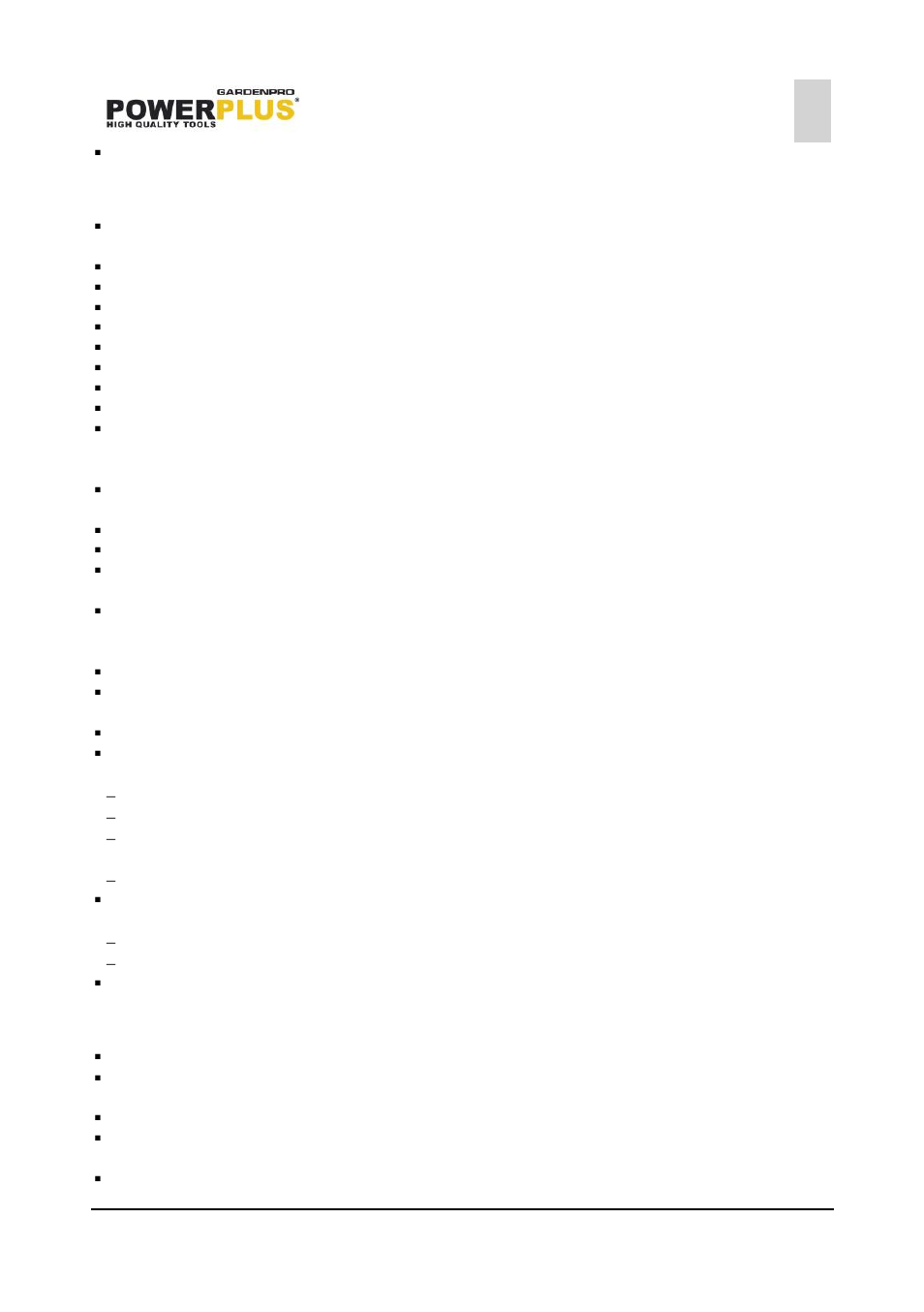 Operation, Maintenance and storage, Powxg7540 | Powerplus POWXG7540 LAWN SCARIFIER 118CC EN User Manual | Page 5 / 11