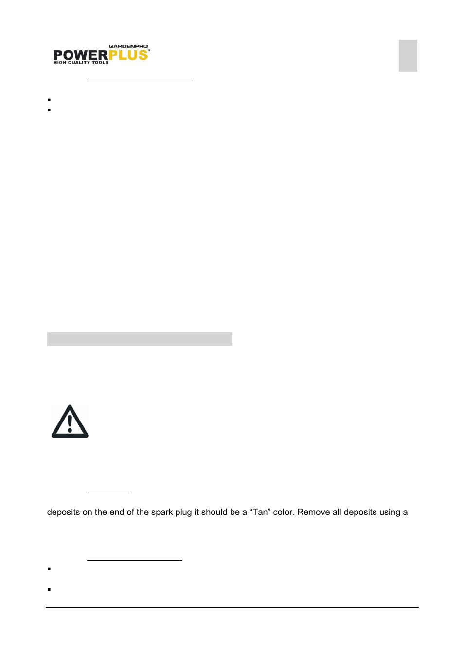 Working without grass bag, Tips for proper working, Cleaning and maintenance | Scarifier maintenance, Engine maintenance, Spark plug, Engine oil replacement | Powerplus POWXG7540 LAWN SCARIFIER 118CC EN User Manual | Page 8 / 11