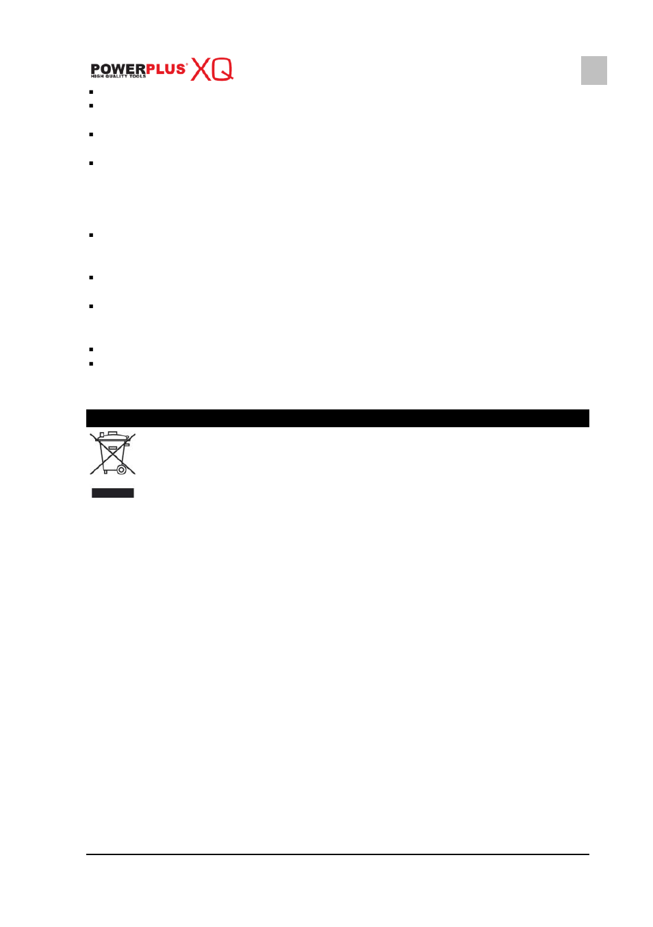 Environment, Battery pack | Powerplus POWXQ5234 IMPACT DRILL 18V EN User Manual | Page 12 / 13