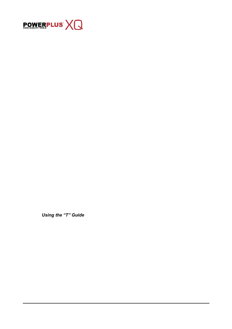Powerplus POWXQ5502 ELECTRIC PLANER 800W EN User Manual | 10 pages