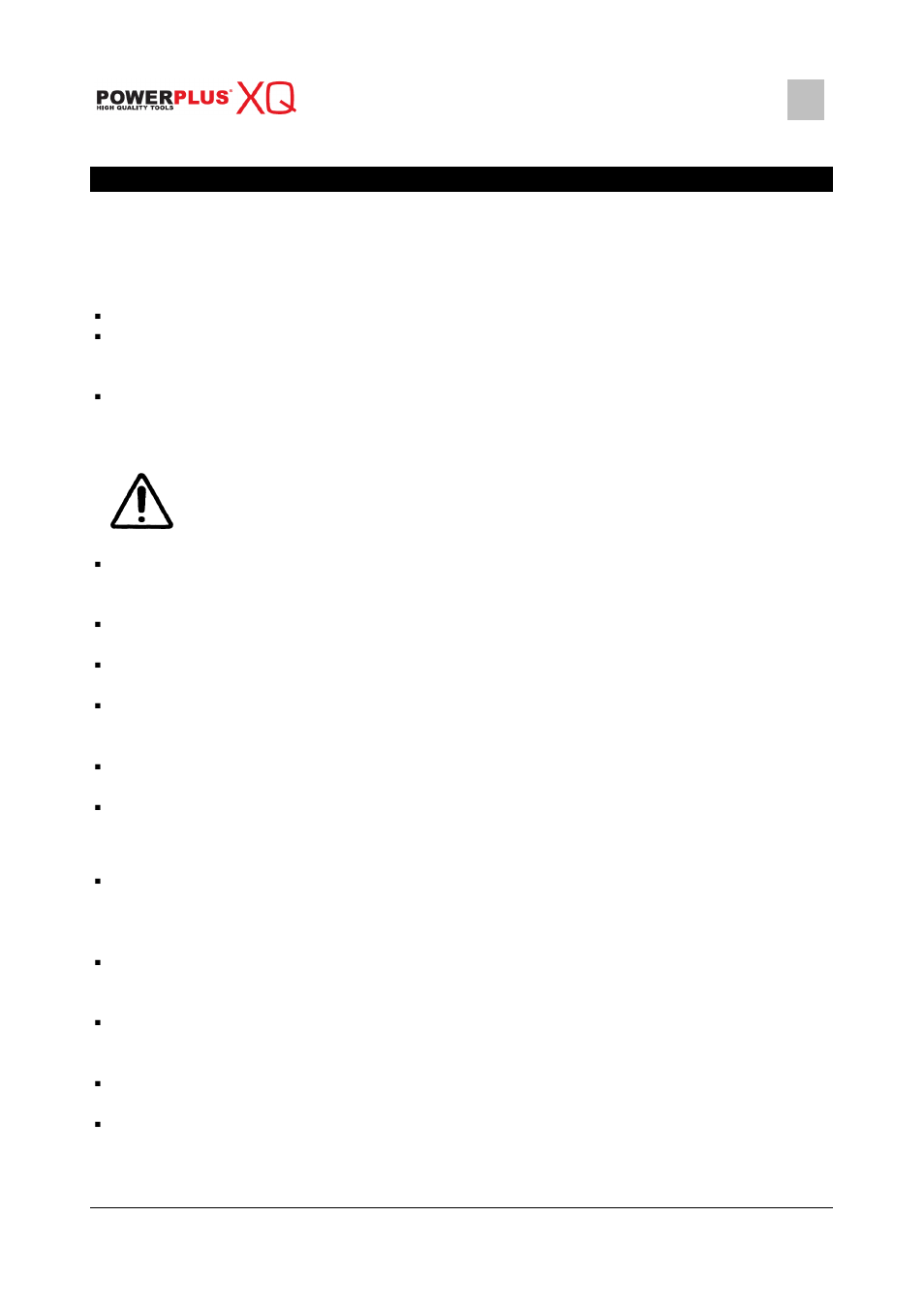 4 general power tool safety warnings | Powerplus POWXQ6104 HEAT GUN 2000W EN User Manual | Page 3 / 11