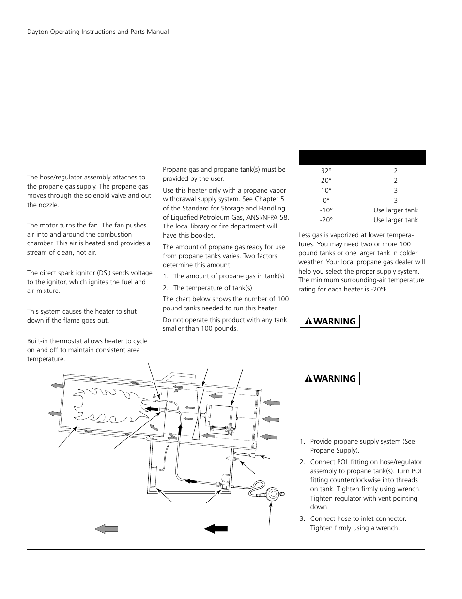 Dayton propane construction heater, 3vg81 | Dayton 3VG81 User Manual | Page 4 / 10