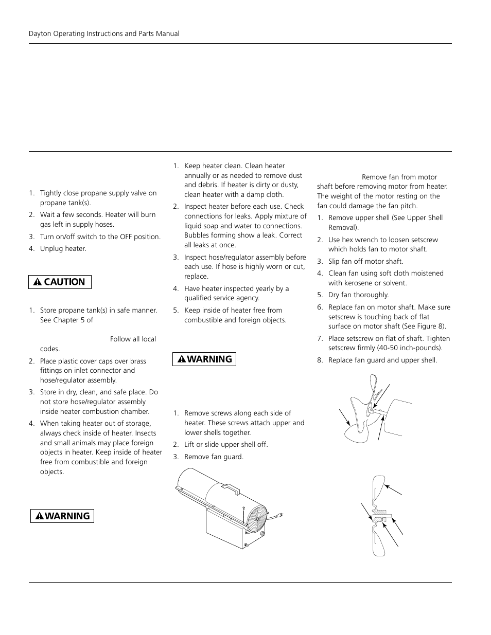 Dayton propane construction heater, 3vg81 | Dayton 3VG81 User Manual | Page 6 / 10