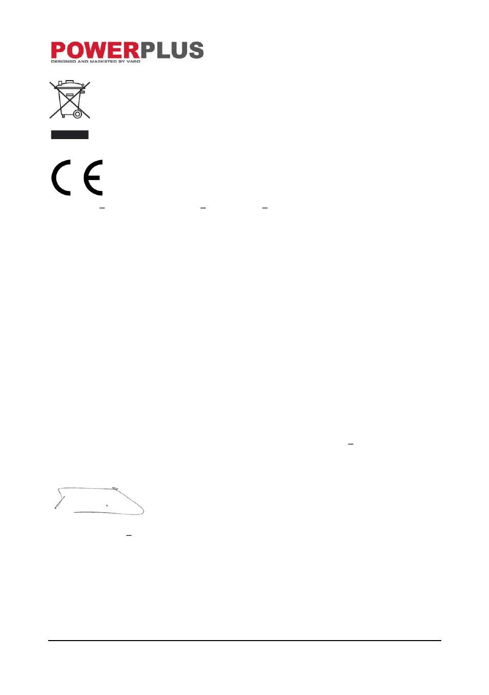 Environment, Declaration of conformity | Powerplus POW1010 JIGSAW 450W EN User Manual | Page 8 / 8