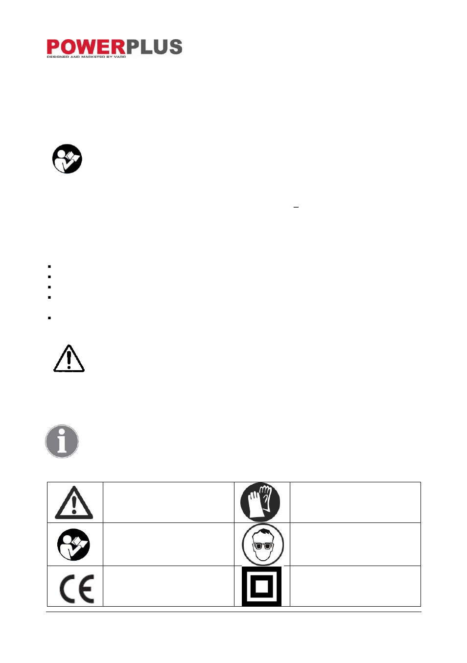 Appli cation, Description (fig. a), Package content list | Symbols | Powerplus POW30070 IMPACT DRILL 600W EN User Manual | Page 2 / 7