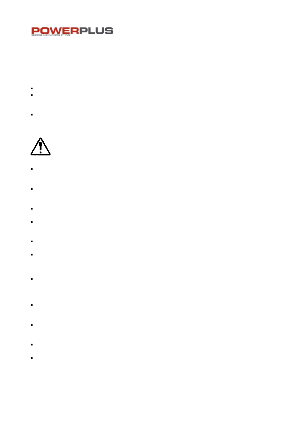General power tool safety warning, Working area, Electrical safety | Personal safety | Powerplus POW30080 IMPACT DRILL 1050W EN User Manual | Page 3 / 7
