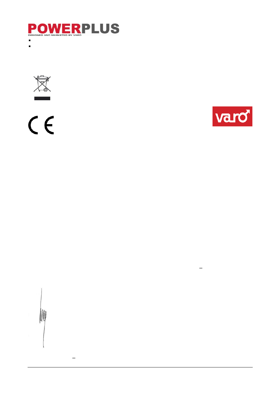 Environment, Declaration of conformity | Powerplus POW302 B ENCH DRILL 350W EN User Manual | Page 10 / 10
