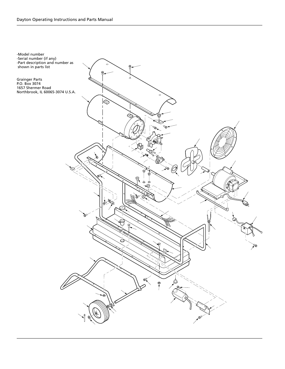 Dayton portable oil-fired heaters | Dayton 3E359B User Manual | Page 22 / 24