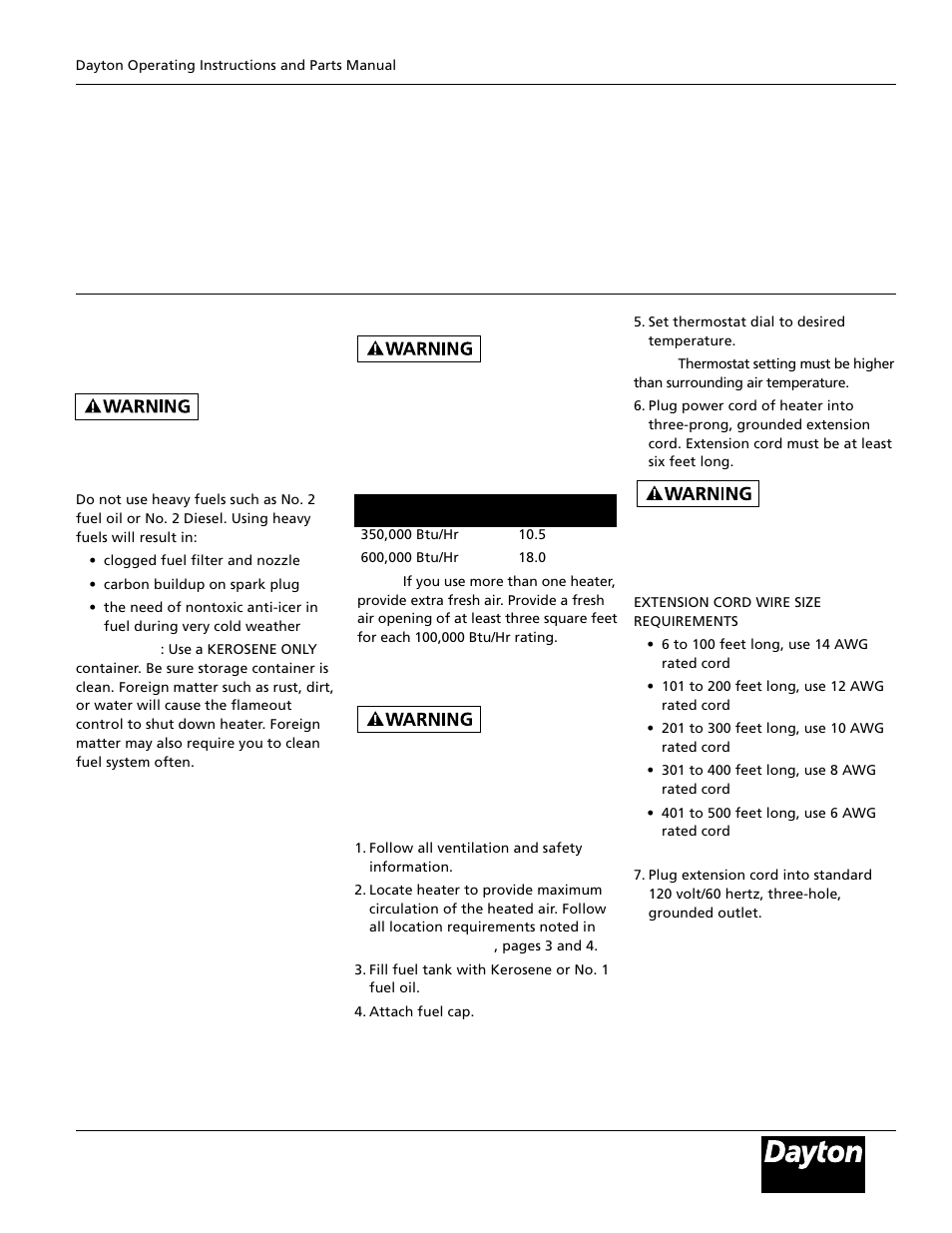 Dayton 3E359B User Manual | Page 5 / 24