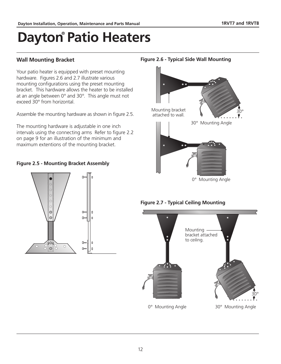 Dayton patio heaters | Dayton 1RVT8 User Manual | Page 12 / 24