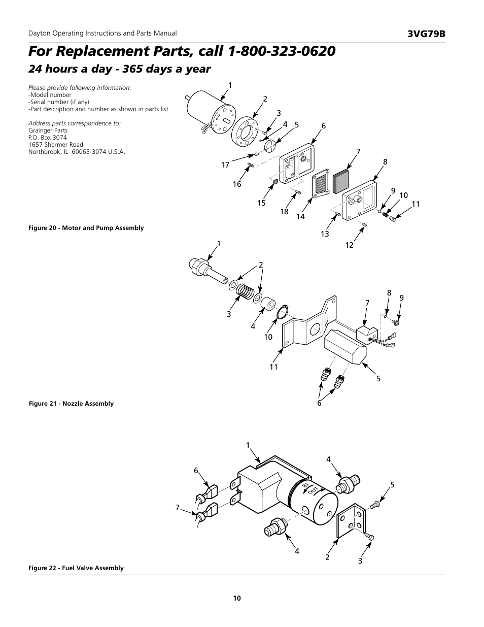 Dayton portable forced air heater | Dayton 3VG79B User Manual | Page 10 / 16