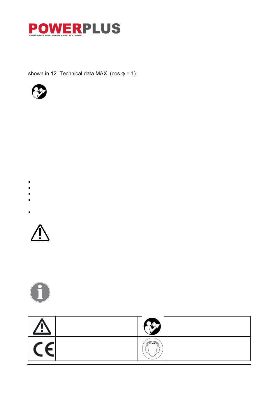 Powerplus POW4761 POWER G ENERATOR 2200W EN User Manual | Page 3 / 14