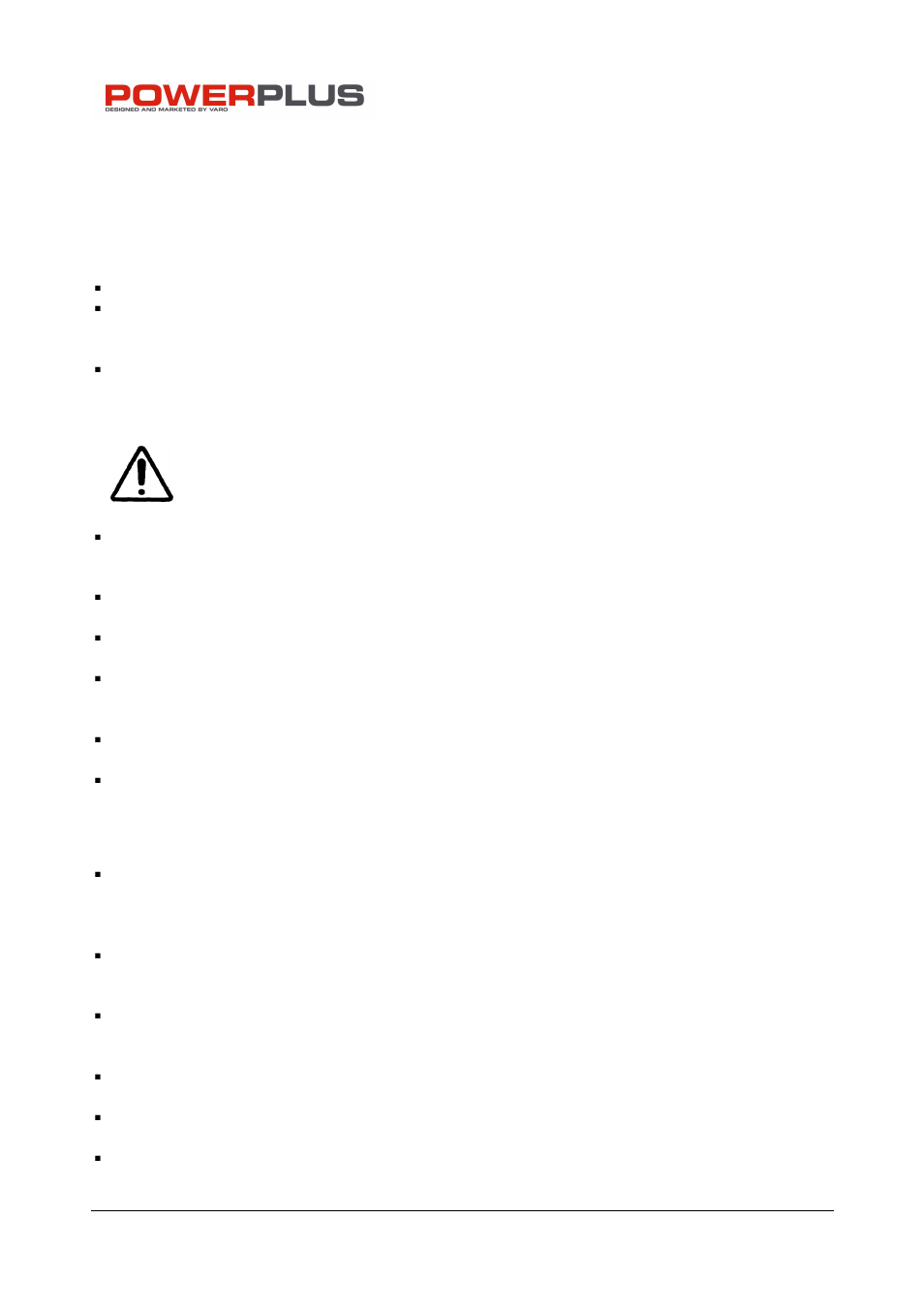 Pow553 en, 4general power tool safety warnings | Powerplus POW553 COMPRESSOR 1500W EN User Manual | Page 4 / 10