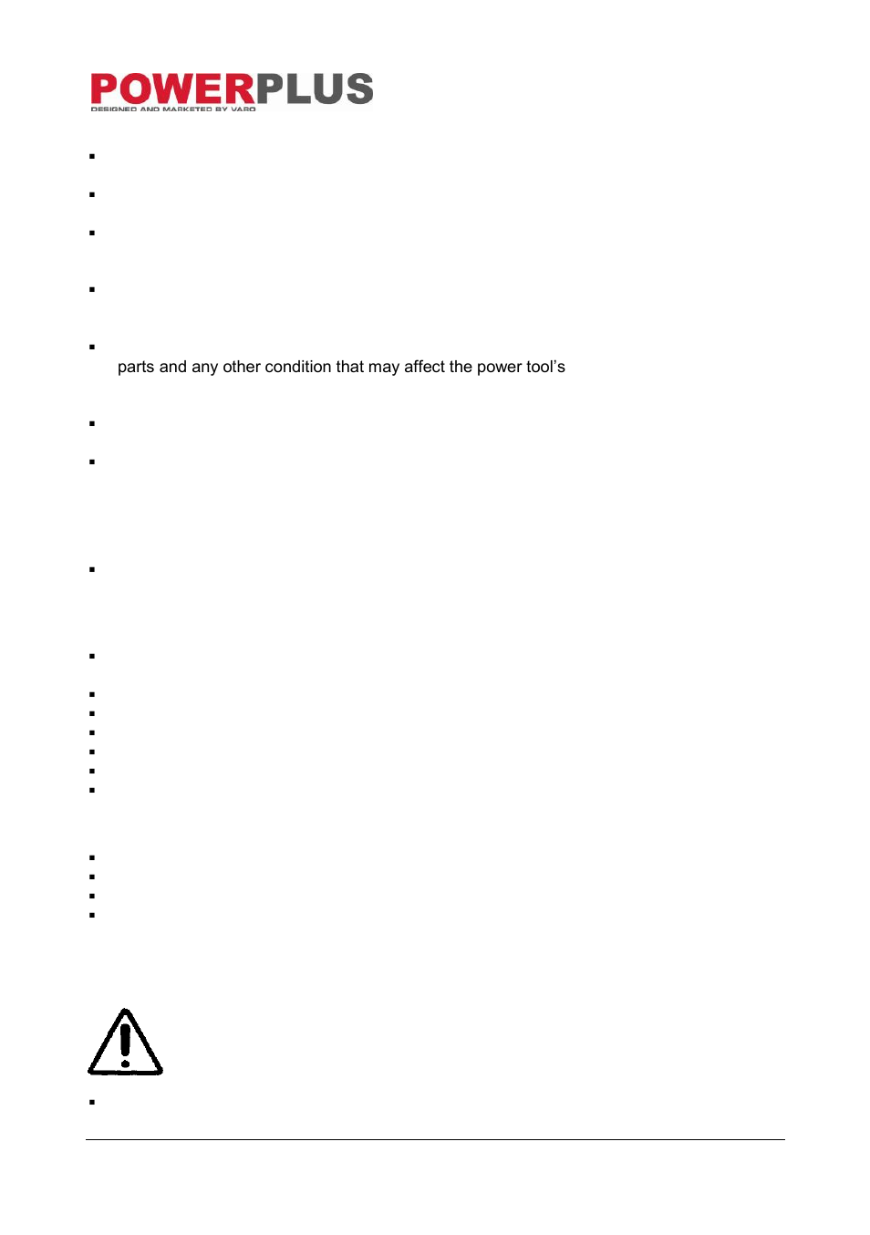 Power tool use and care, Service, Special safety instructions | Features, Operating instructions, Jump start | Powerplus POW5633 POWER STATION 4-IN-4 EN User Manual | Page 4 / 8