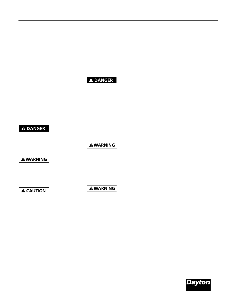 Model 3vg79, General safety information | Dayton 3VG79 User Manual | Page 3 / 16