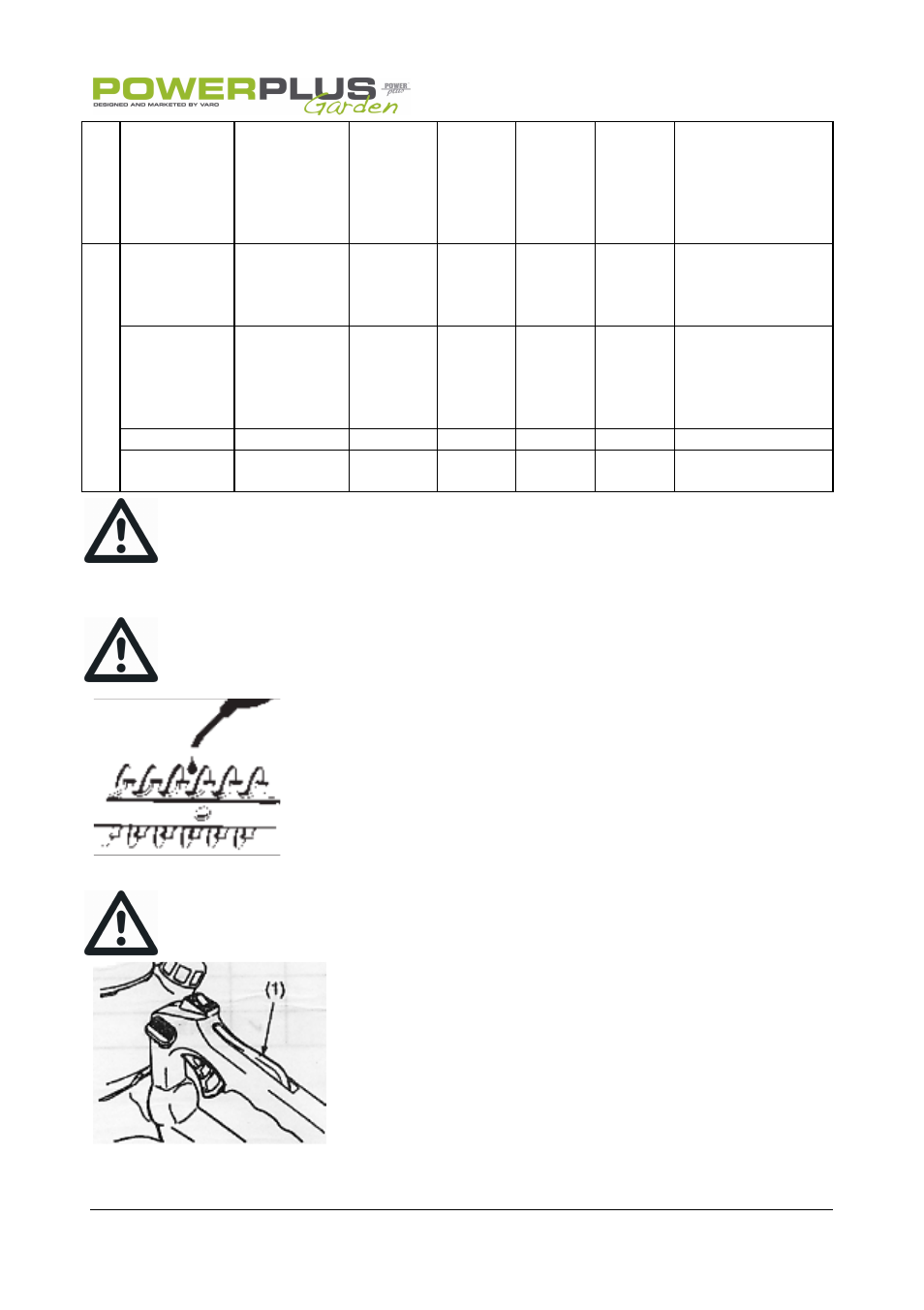 Powerplus POW6127 HEDGE TRIMMER 22.5CC 600MM EN User Manual | Page 10 / 16