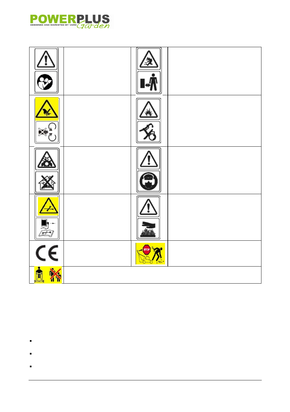 Powerplus POW63770 LAWNMOWER 99CC 420MM EN User Manual | Page 4 / 15