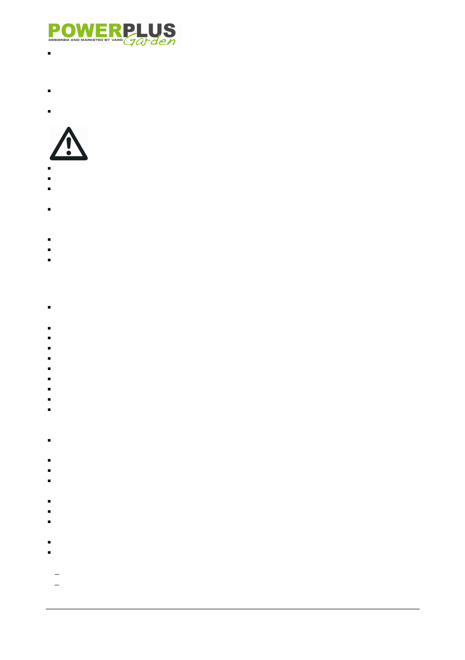 Powerplus POW63770 LAWNMOWER 99CC 420MM EN User Manual | Page 5 / 15
