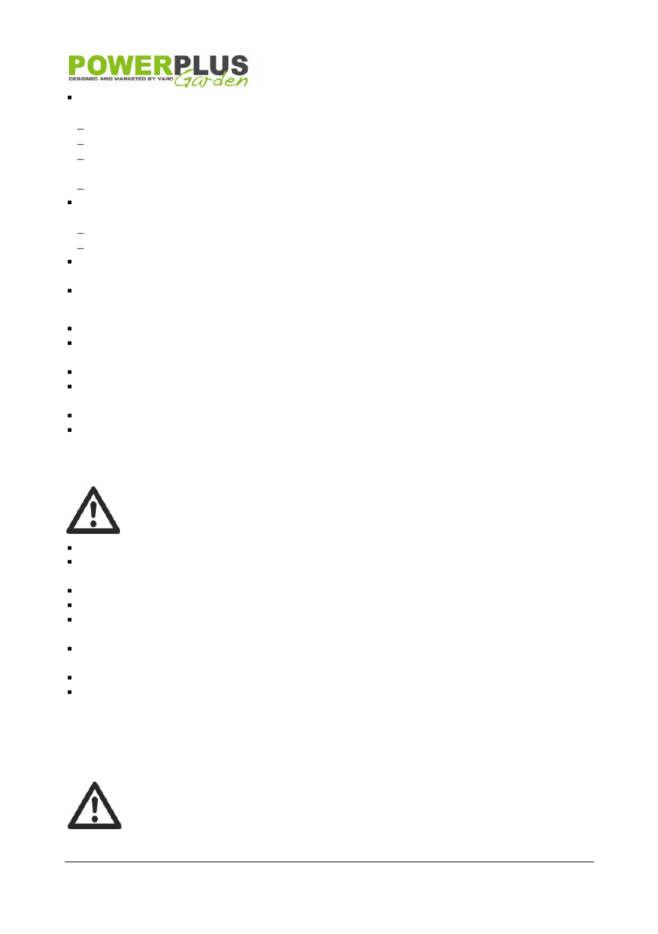 Maintenance and storage, Safety warnings gasoline, Assembly | Powerplus POW63777 LAWNMOWER 173CC 530MM EN User Manual | Page 6 / 17