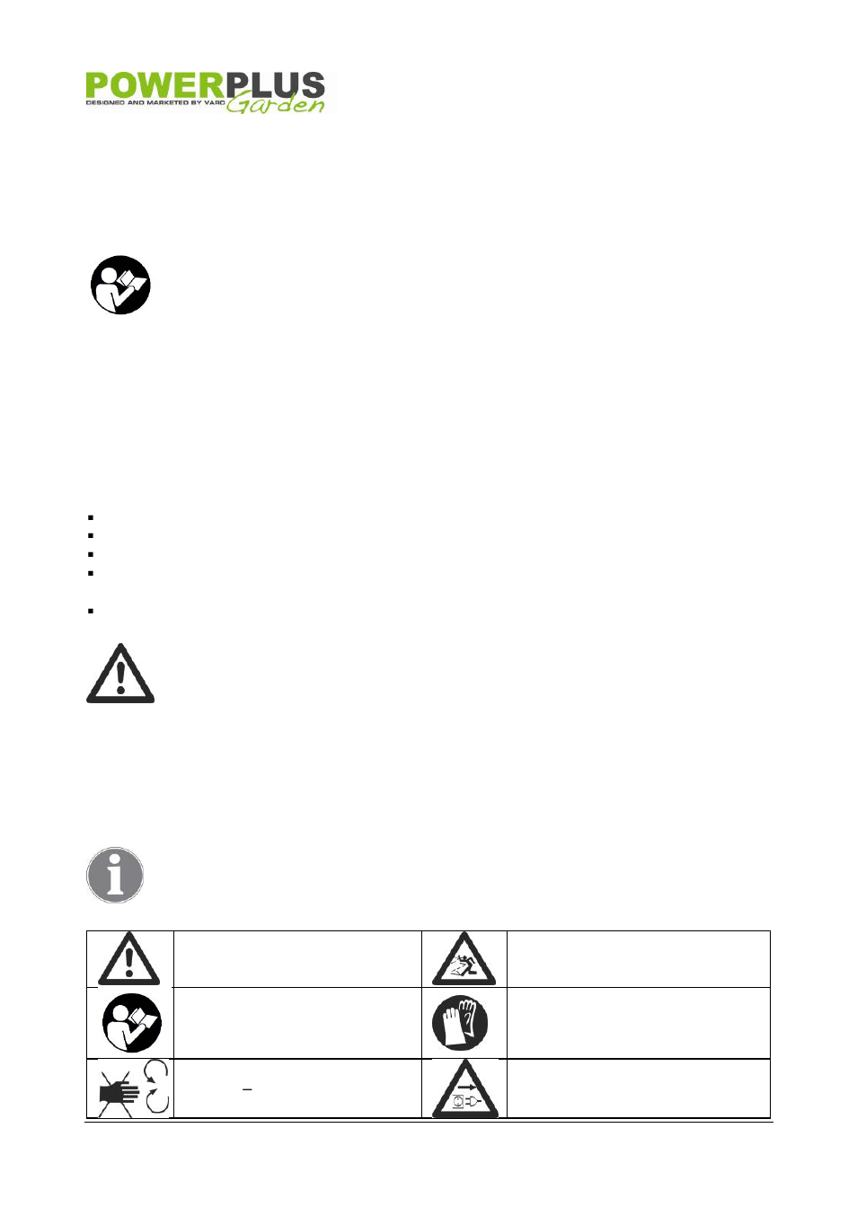 Appliance, Description, Package content list | Symbols | Powerplus POW6451 SHREDDER 2500W EN User Manual | Page 3 / 14