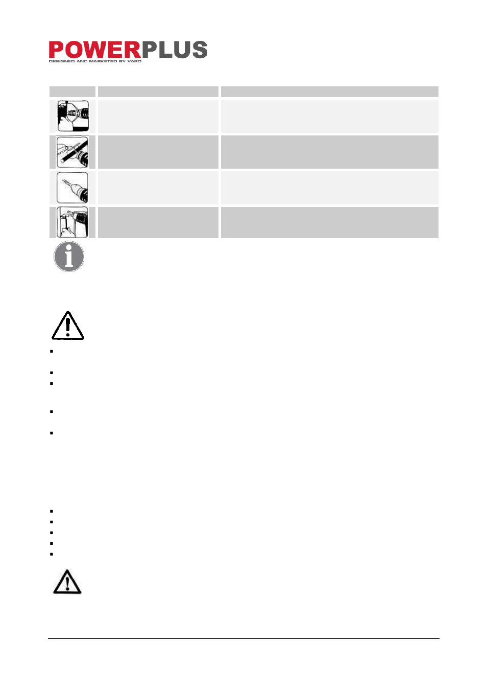 Mounting the correct accessory, Instructions for use, Switching on and off | Temperature setting, Stripping paint | Powerplus POW703 HEAT GUN 1600W EN User Manual | Page 6 / 9