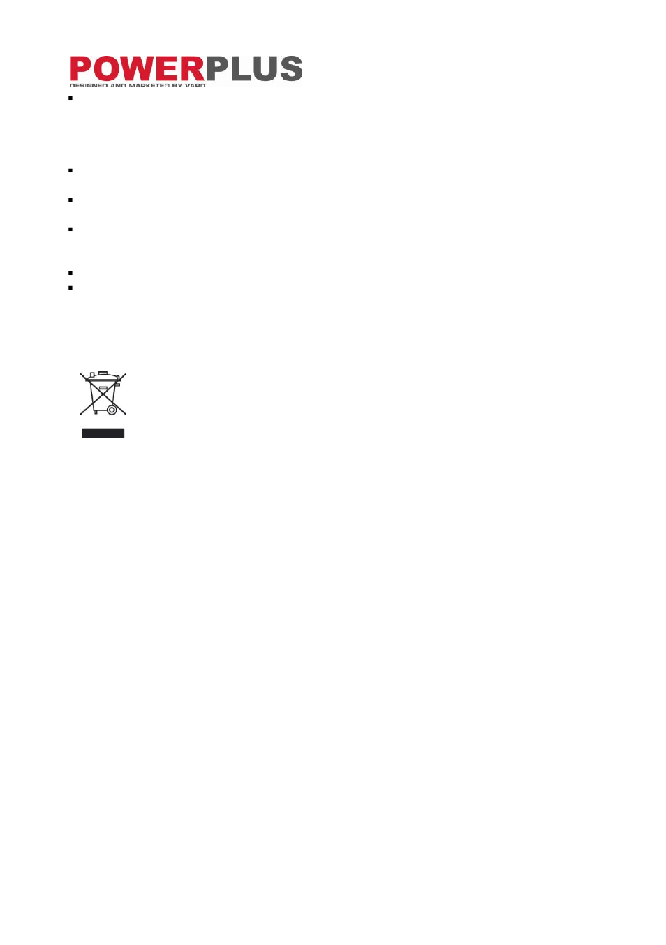 Environment | Powerplus POW751 PAINT SPRAY GUN 100W EN User Manual | Page 11 / 12