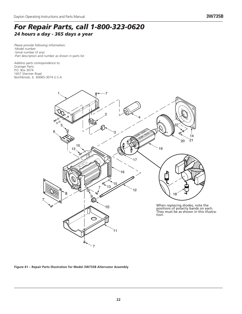 3w735b | Dayton 3WY47 User Manual | Page 22 / 40