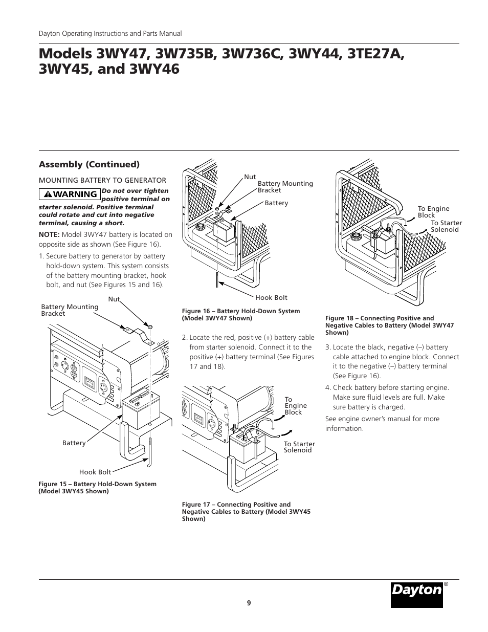 Assembly (continued) | Dayton 3WY47 User Manual | Page 9 / 40