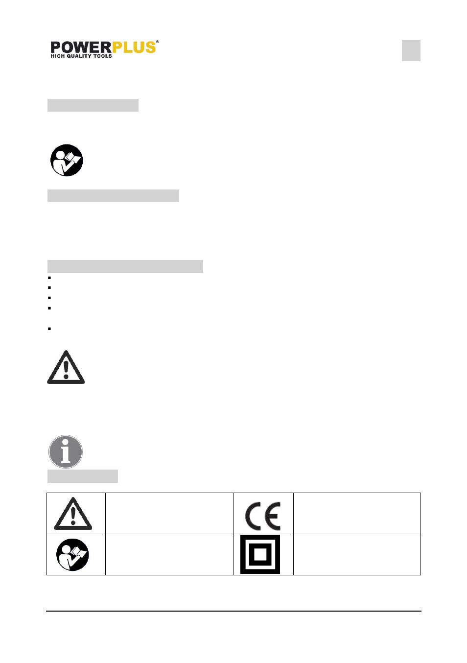 Application, Description (fig a), Package content list | Symbols | Powerplus POWX0074LI IMPACT WR ENCH 18V LI-ION ONE FITS ALL EN User Manual | Page 3 / 9