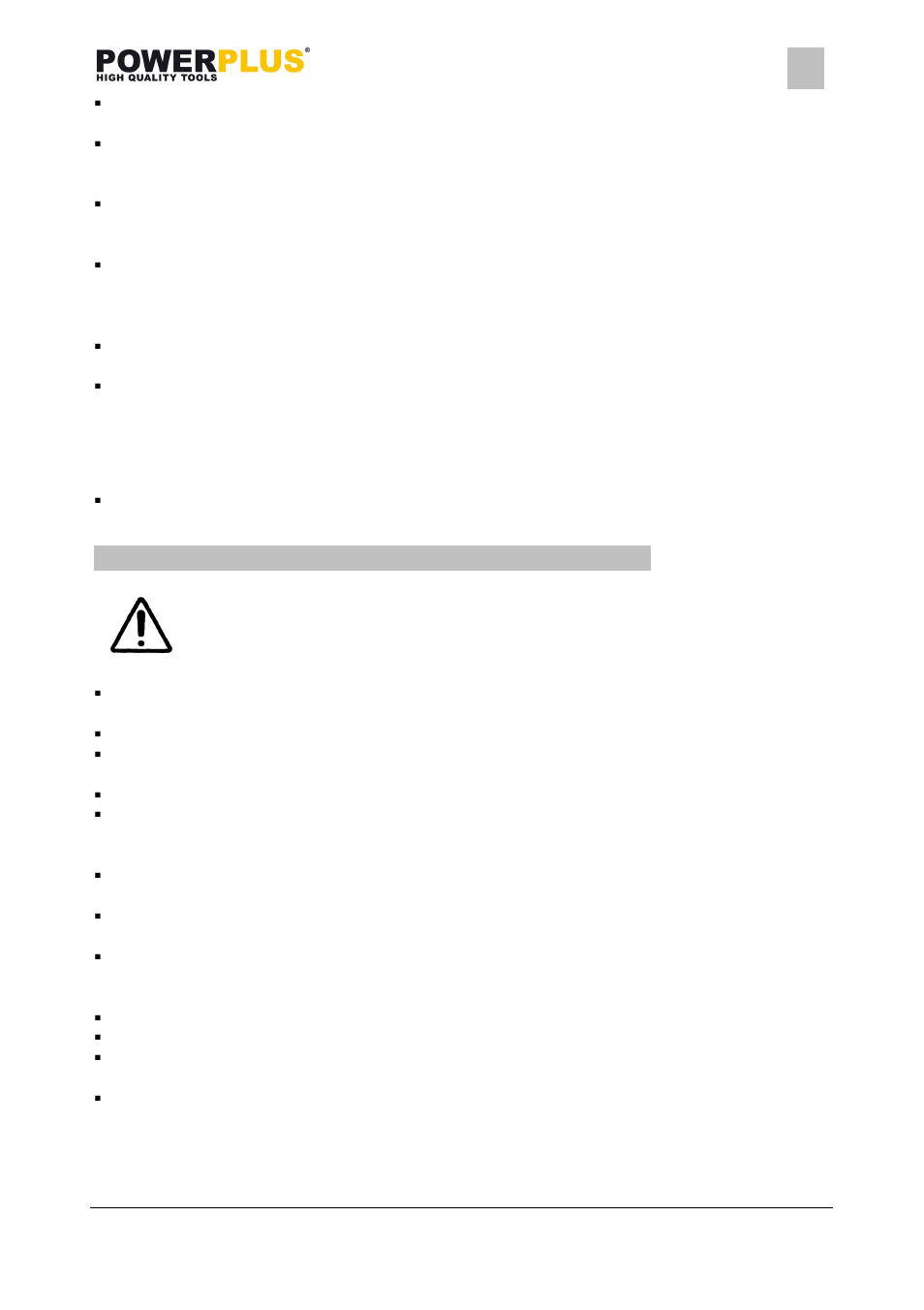 Powx033, 6 special safety instructions for jig saws | Powerplus POWX033 JIGSAW 600W EN User Manual | Page 4 / 8