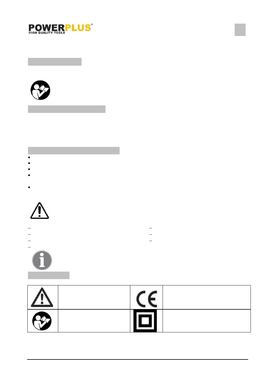 Application, Description (fig a), Package content list | Symbols | Powerplus POWX036 JIGSAW 800W EN User Manual | Page 2 / 8