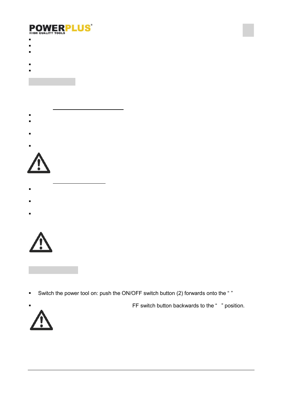 Assembly, Fitting the sanding sheets, Hook-and-loop system (fig 1) | With paper clamps (4), Operation, Switch on and off, Speed regulation (6) | Powerplus POWX0440 FINISHING SANDER 330W EN User Manual | Page 6 / 9