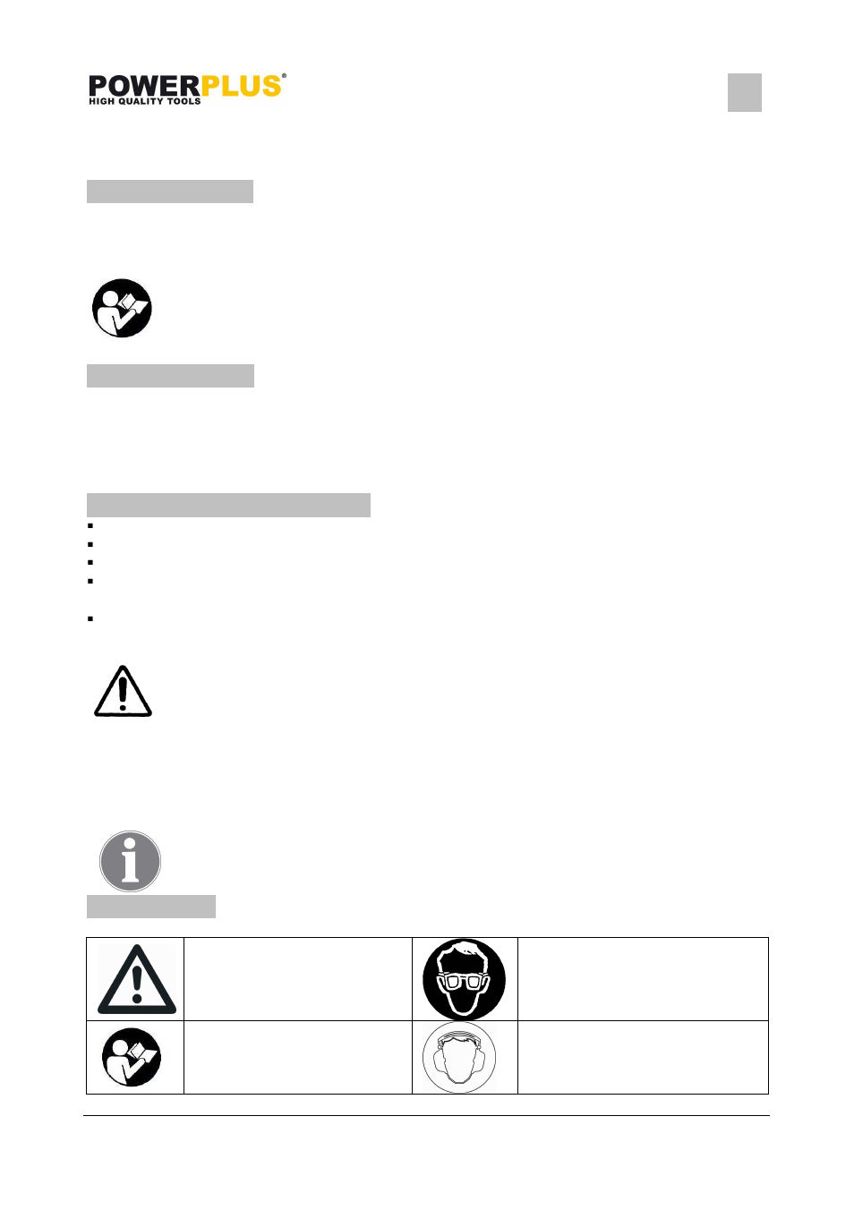 Powerplus POWX044 FINISHING SANDER 330W EN User Manual | Page 2 / 7