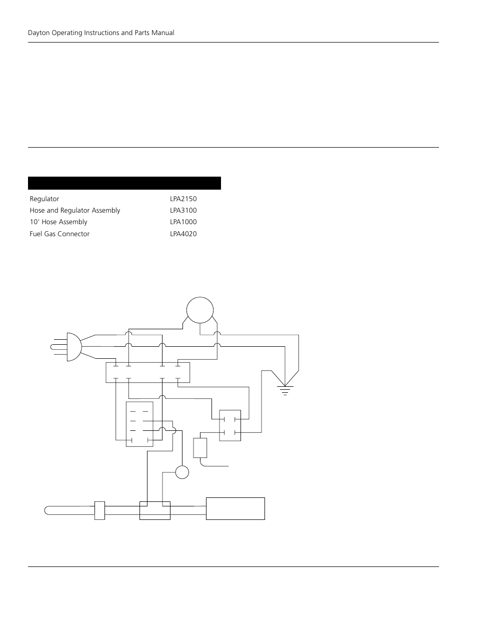 Dayton propane construction heater, 3vg80, Wiring diagram | Accessories | Dayton 3VG80 User Manual | Page 10 / 14